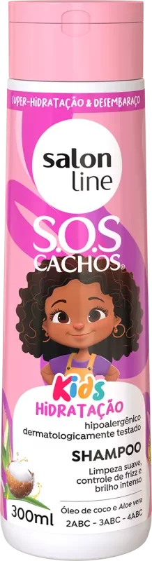 SHAMPOO SALON LINE 0300ML SOS CACHOS KIDS HIDRATAÇÃO