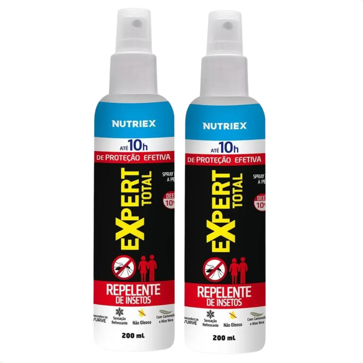 KIT COM 2 - REPELENTE EXPERT PROTEçãO TOTAL FAMILY 200ML - NUTRIEX