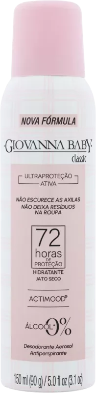 DESODORANTE GIOVANNA BABY AEROSSOL 150ML CLASSIC