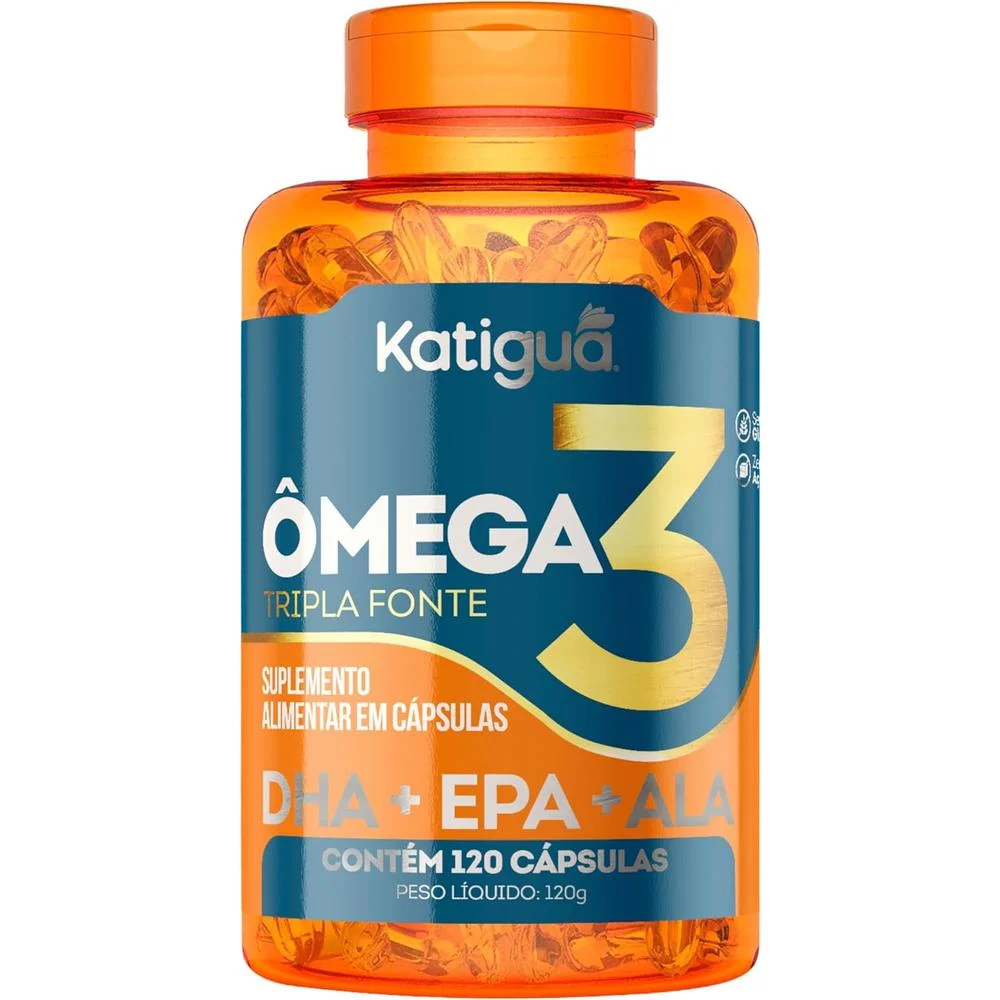 Ômega 3 Tripla Fonte Katiguá com 120 Cápsulas