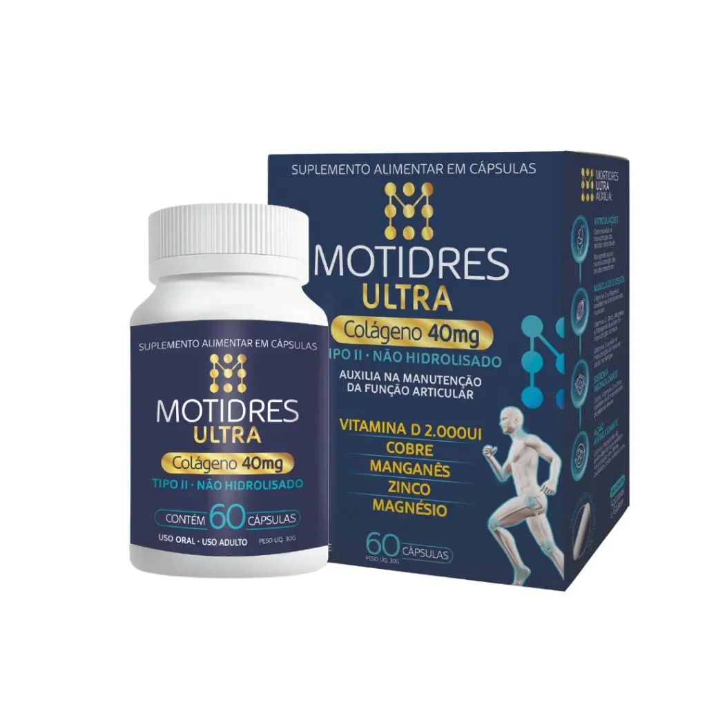 Motidres Ultra - Colágeno Tipo Ii Não Hidrolisado - 60 comprimidos - Massime