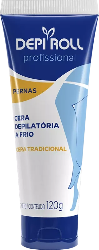 CERA DEPILATÓRIA DEPIROLL 0120G FRIA TRADICIONAL PERNAS