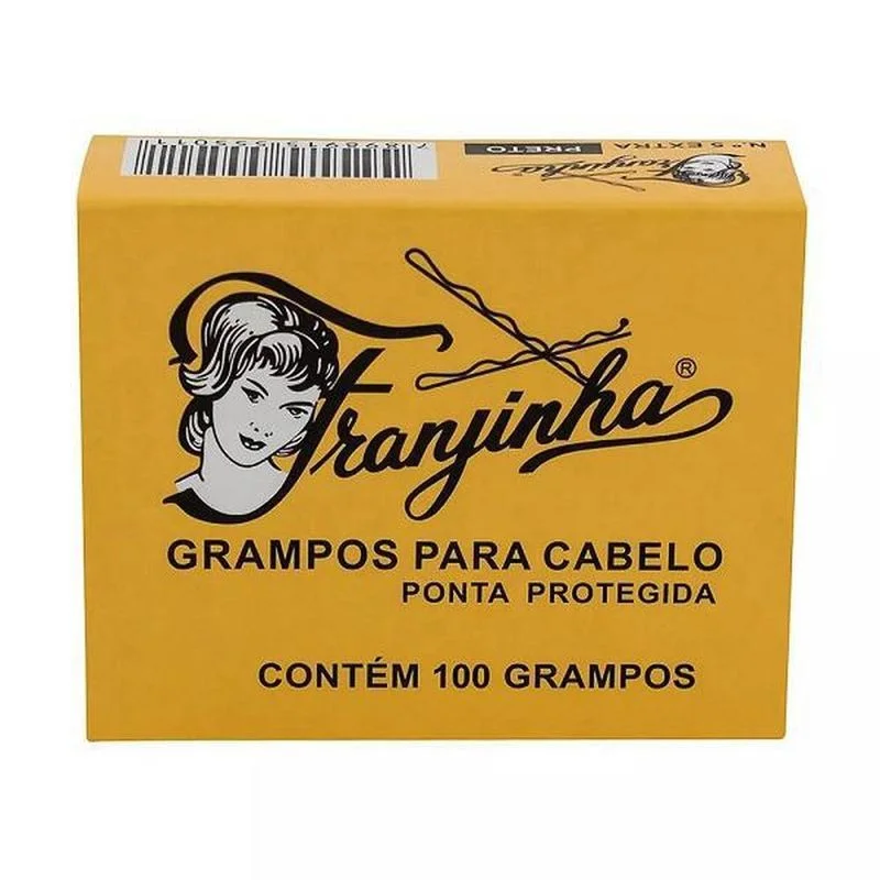 Grampo para Cabelo Preto Nº 5 com 100 Grampos
