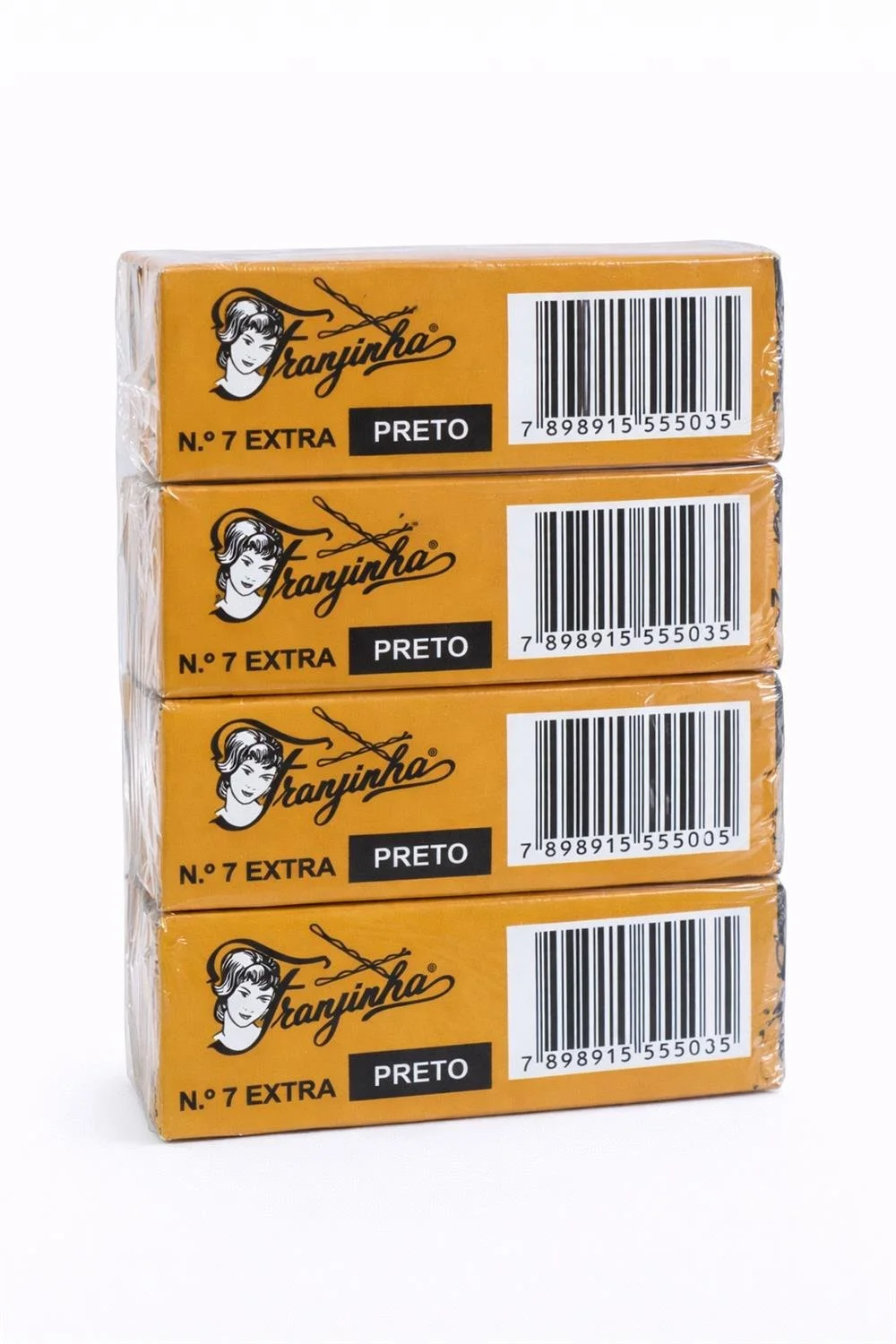 Grampo Cabelo Franjinha N7 Preto 05X100