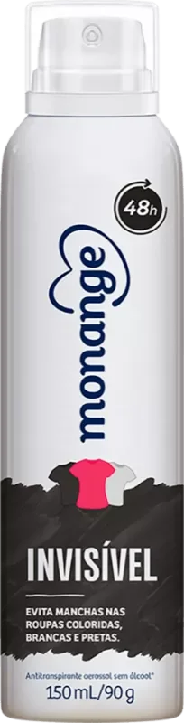 DESODORANTE MONANGE AEROSSOL 150ML INVISÍVEL