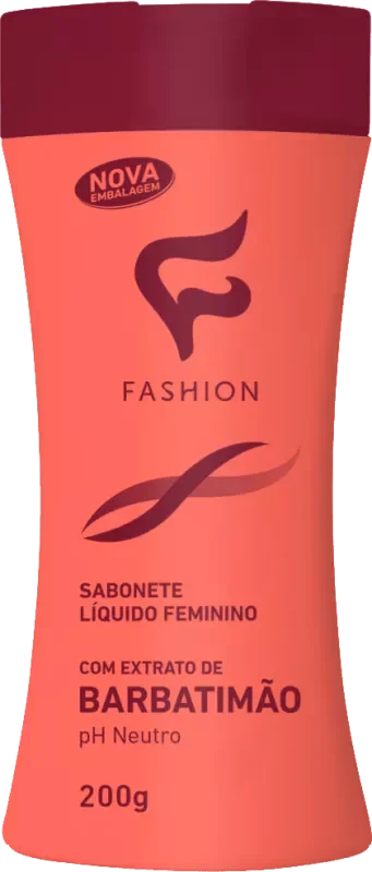 SABONETE FASHION 200ML LÍQUIDO FEMININO BARBATIMÃO