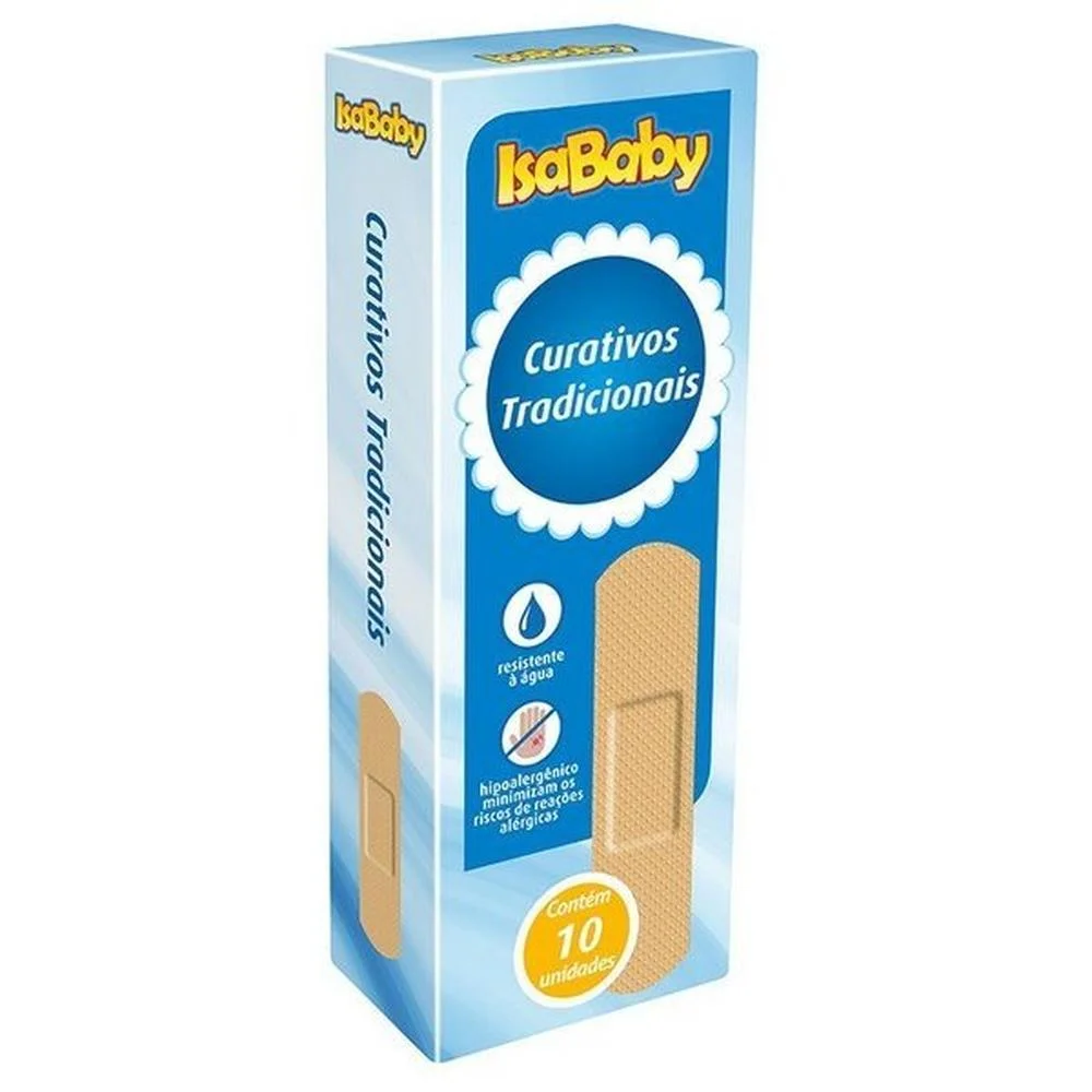 Curativo Tradicional IsaBaby com 10 Unidades