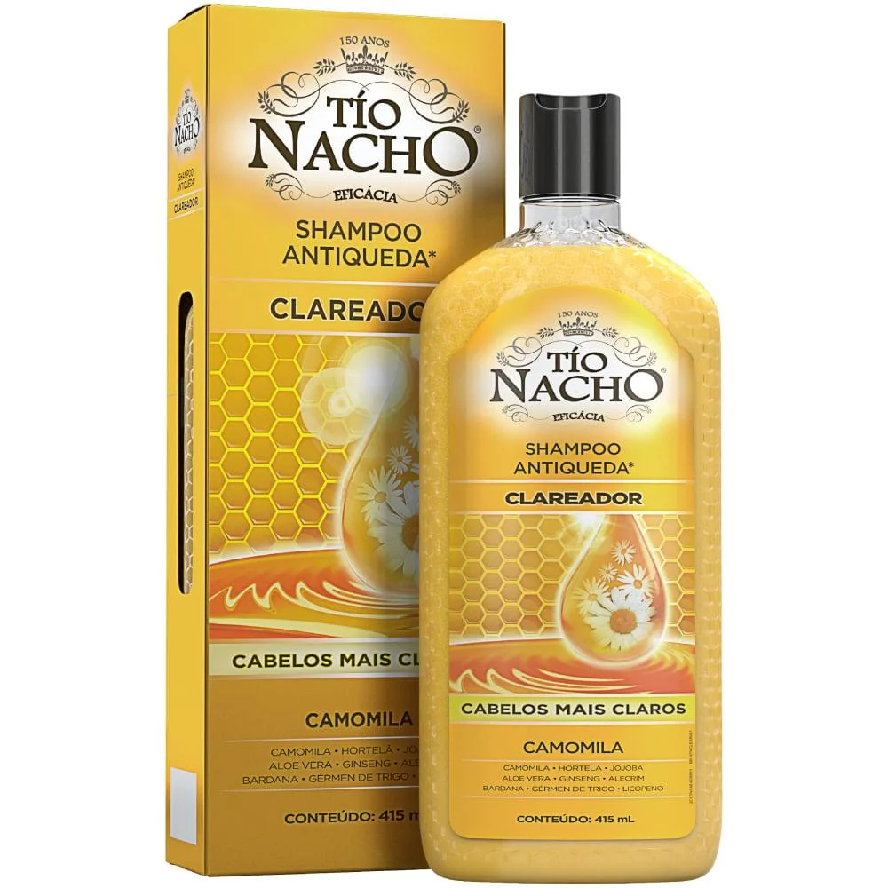 Shampoo Antiqueda Clareador Tio Nacho 415ml