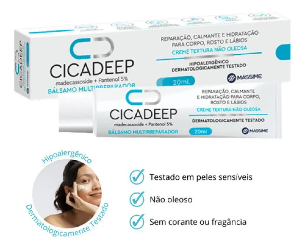 Cicadeep 20ml - Reparador e Hidratante - Mássime