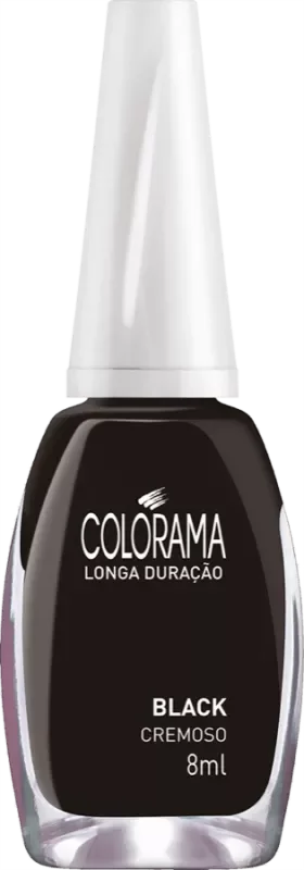 ESMALTE COLORAMA COMERCIAL 8ML BLACK CREMOSO