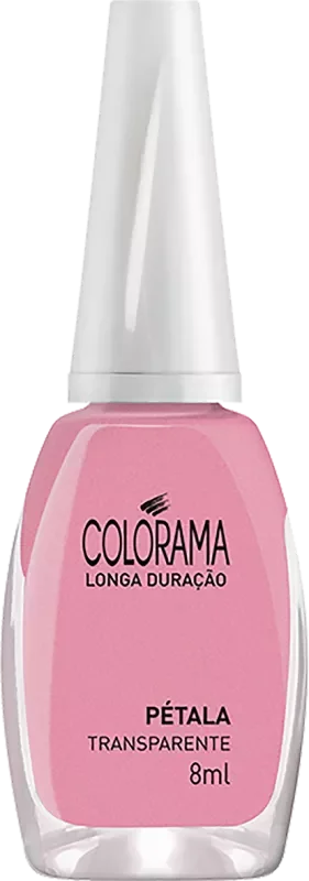 ESMALTE COLORAMA COMERCIAL 8ML PÉTALA TRANSPARENTE