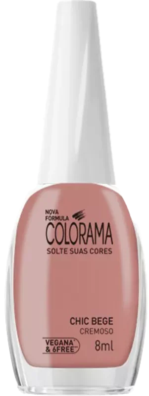ESMALTE COLORAMA COMERCIAL 8ML CHIC BEGE CREMOSO