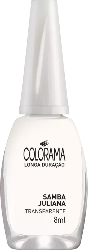 ESMALTE COLORAMA COMERCIAL 8ML SAMBA JULIANA TRANSPARENTE