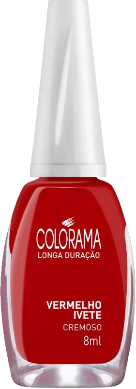 ESMALTE COLORAMA COMERCIAL 8ML VERMELHO IVETE CREMOSO