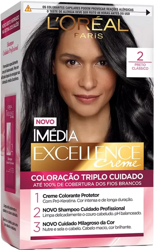 COLORAÇÃO IMÉDIA KIT 02 PRETO CLÁSSICO