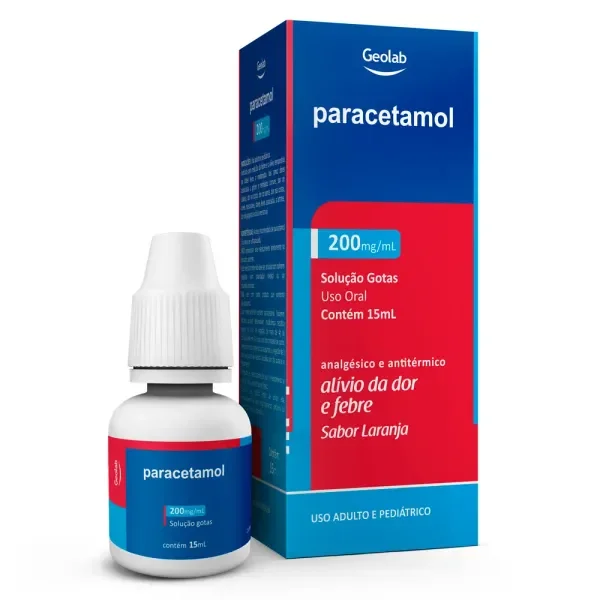 Paracetamol 200mg/ml Gotas com 15ml