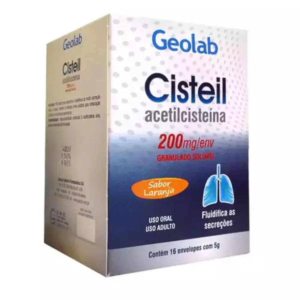Cisteil 200mg/g Granulado para Solução de Uso Oral com 16 Envelopes com 5g