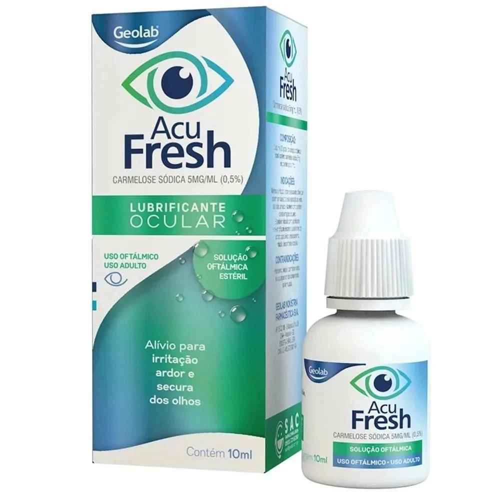 Acu Fresh 5mg/ml Solução de Uso Oftálmico Frasco Gotejador 10ml