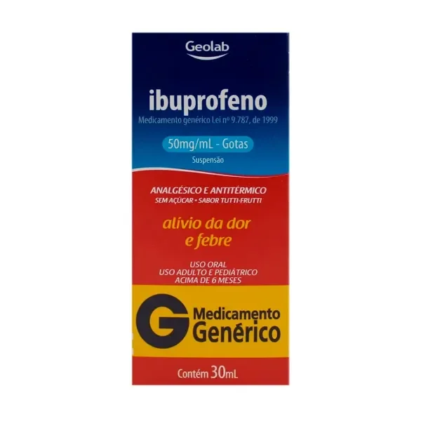 Ibuprofeno Gotas 50mg/ml Suspensão de Uso Oral Frasco Gotejador 30ml
