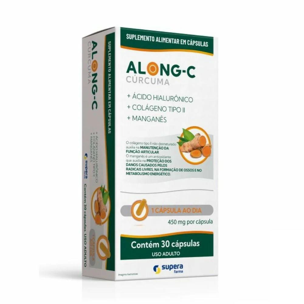 Along-C Cúrcuma com 30 Cápsulas