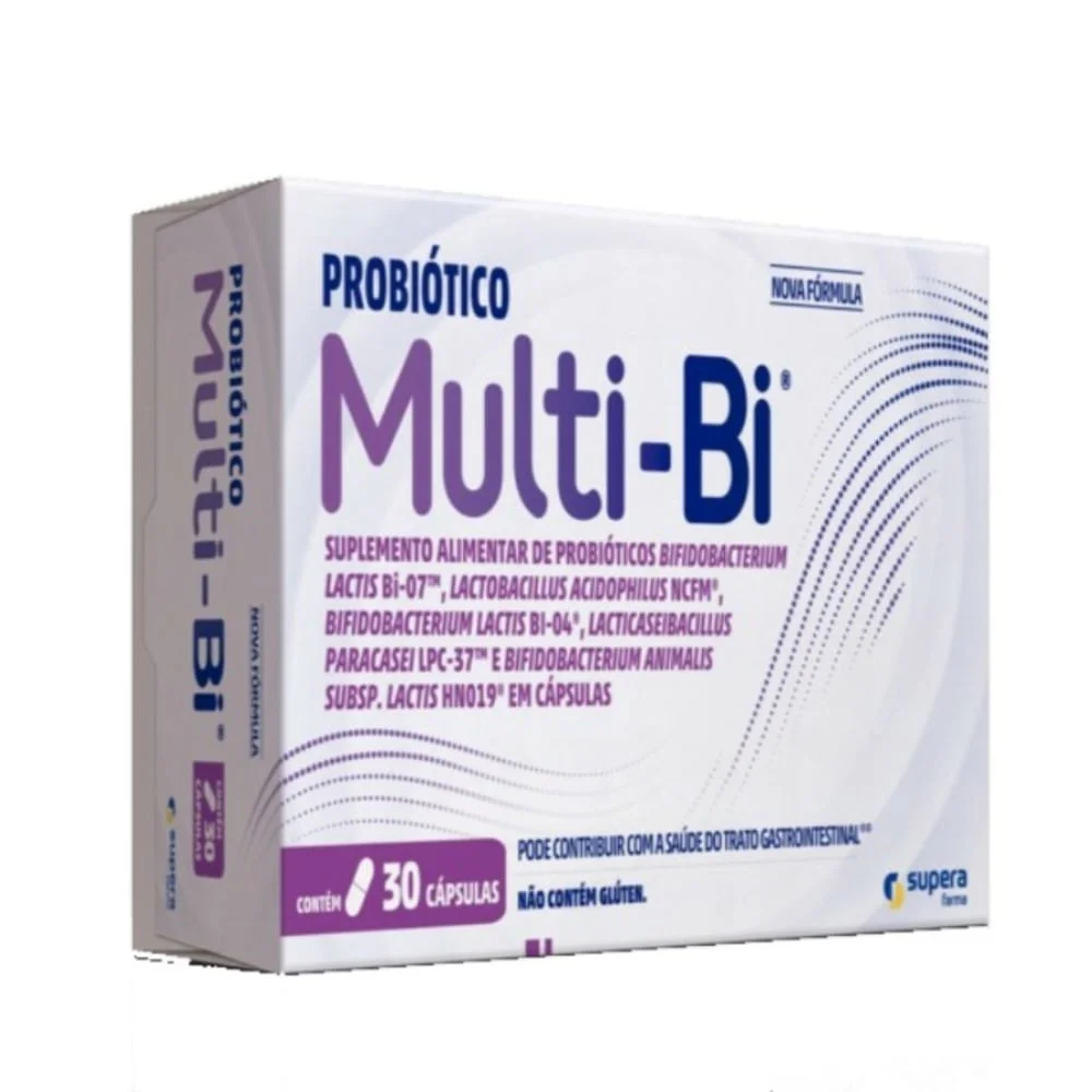 Suplemento Alimentar de Probióticos Supera Multi BI 30 Cápsulas