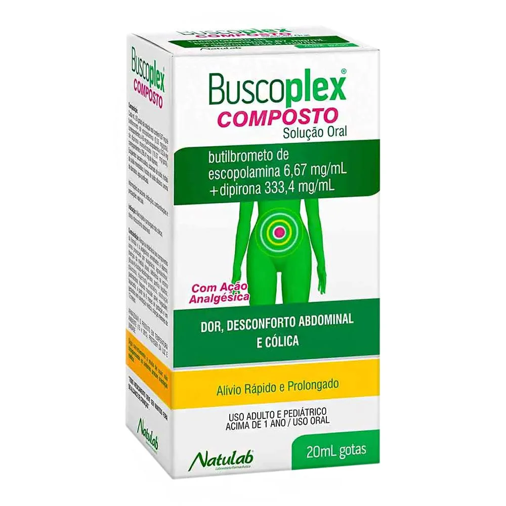 Buscoplex Composto 6,67mg/ml + 333,4mg/ml Solução de Uso Oral Frasco Gotejador 20ml