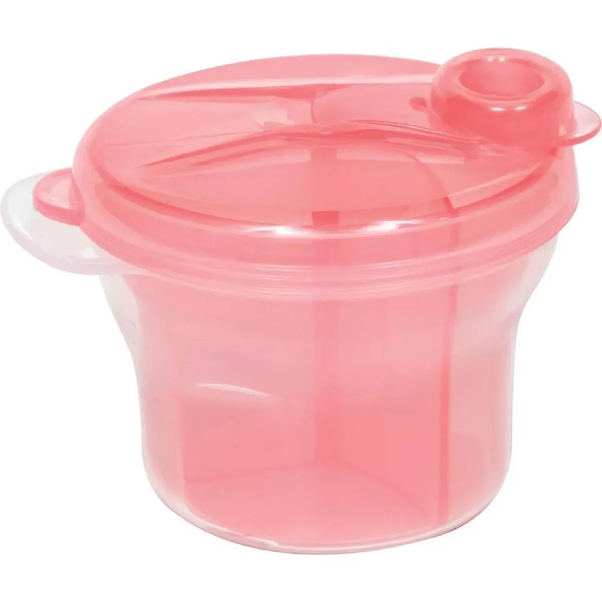 Buba Pote para Leite em Pó com Divisórias Rosa