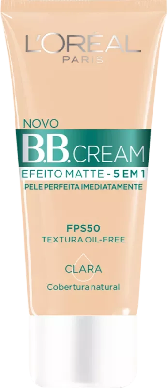 BB CREAM FACIAL LOREAL 30ML CLARA EFEITO MATTE