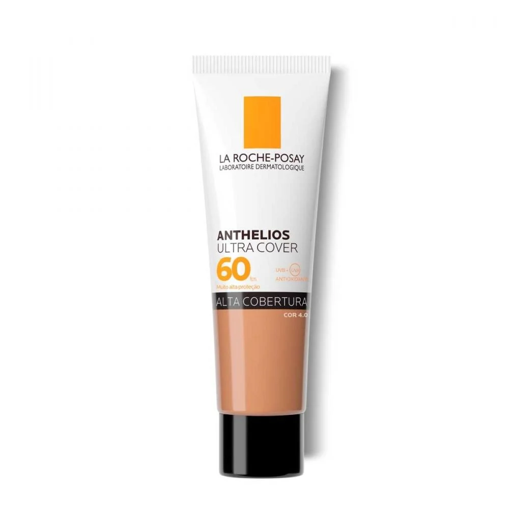 Protetor Solar Facial Anthelios Ultra Cover Cor 4.0 Pele Morena FPS 60 30g