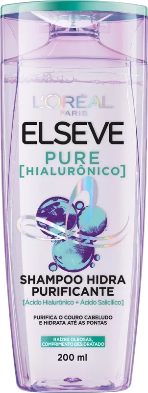 SHAMPOO ELSEVE 200ML PURE HIALURÔNICO