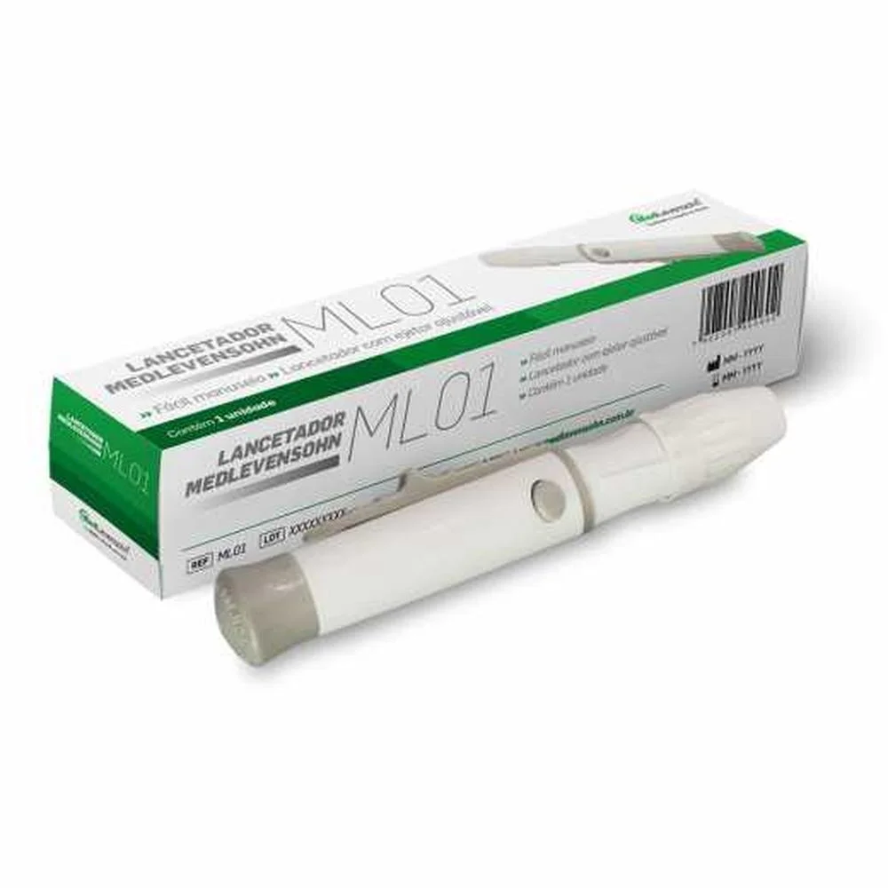Lancetador Caneta para Teste Diabetes MedLevensohn com 1 Unidade