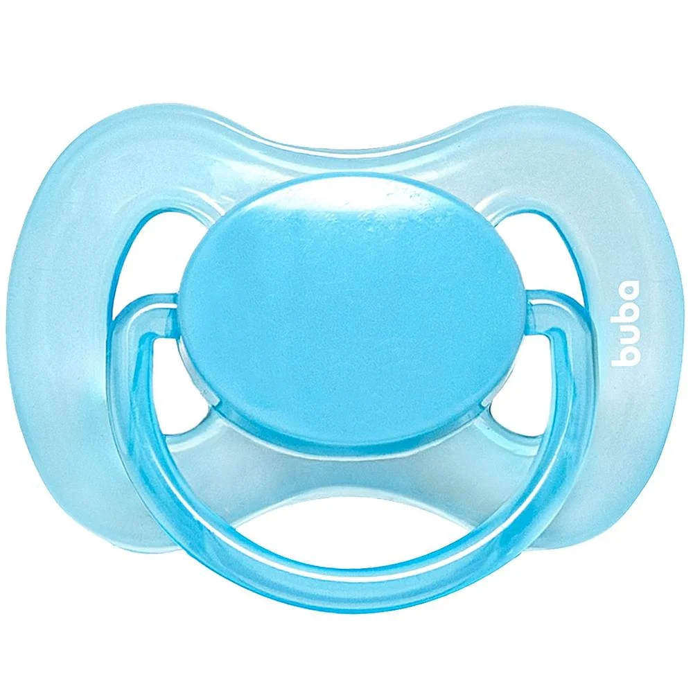 Chupeta Comfort Buba Baby T1Lisa Cor Azul com 1 Unidade