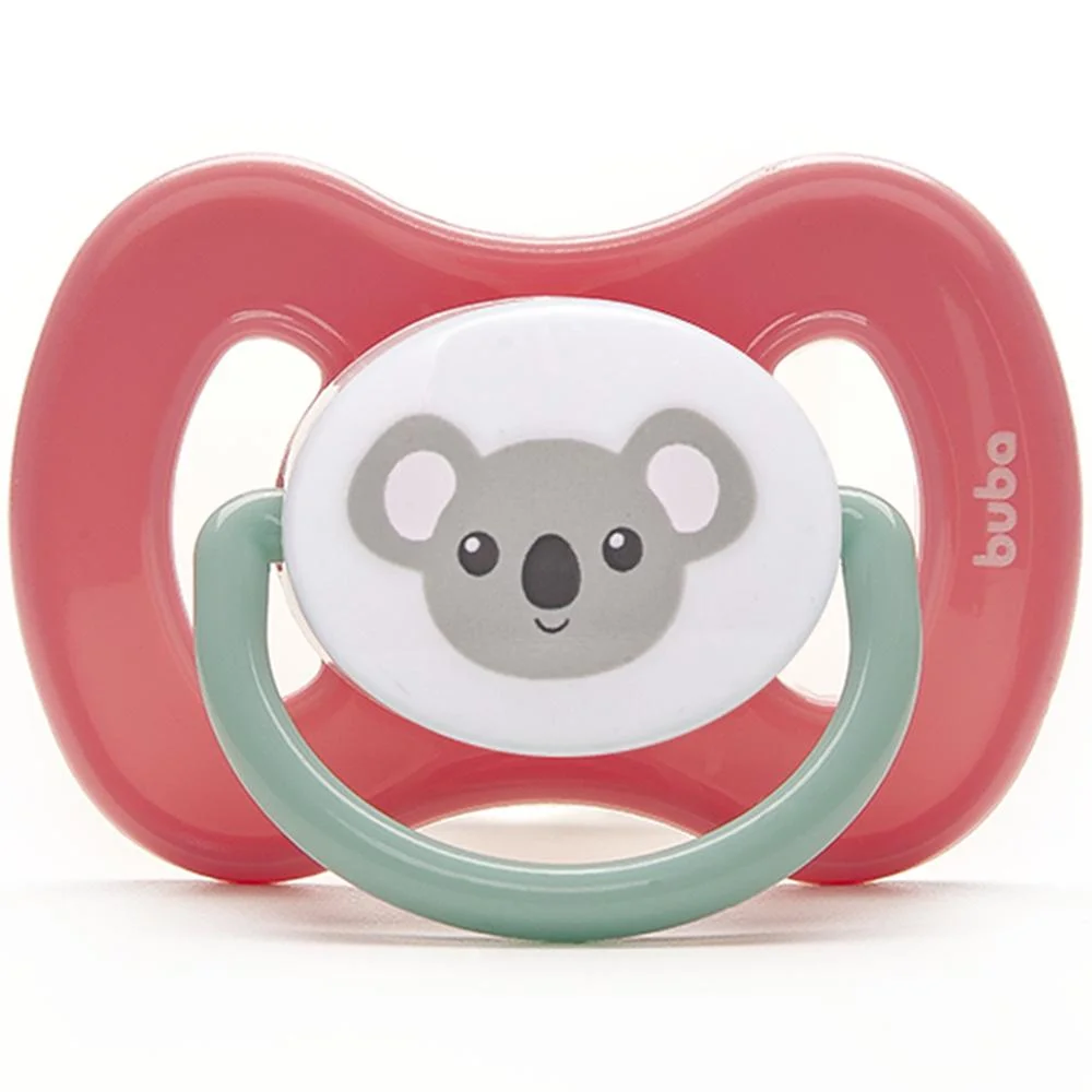 Chupeta Comfort Buba Baby Coala T2 Cor Rosa com 1 Unidade