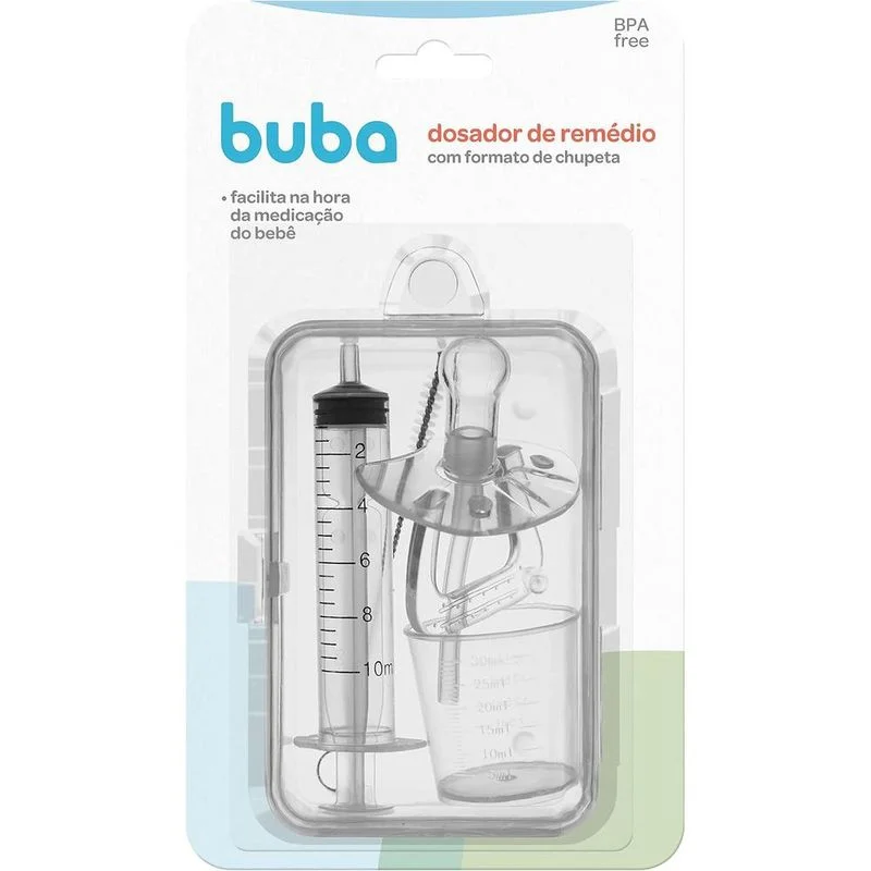 Dosador de Remédio Formato de Chupeta Buba com 1 Unidade