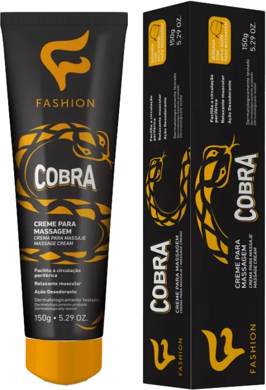 CREME DE MASSAGEM FASHION 150G COBRA