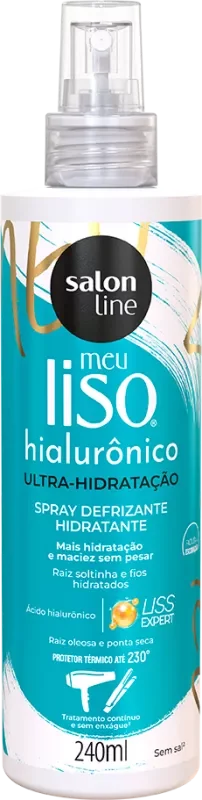 SPRAY SALON LINE 240ML MEU LISO HIALURÔNICO PROTETOR TÉRMICO