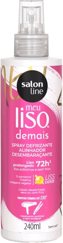 SPRAY SALON LINE 240ML MEU LISO DEMAIS PROTETOR TÉRMICO