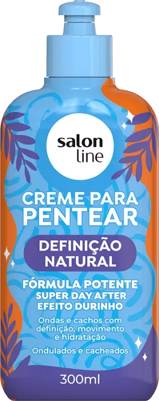 CREME PARA PENTEAR SALON LINE 0300ML DEFINIÇÃO NATURAL