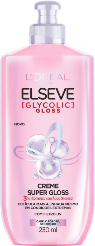CREME PARA PENTEAR ELSEVE 250ML GLYCOLIC GLOSS