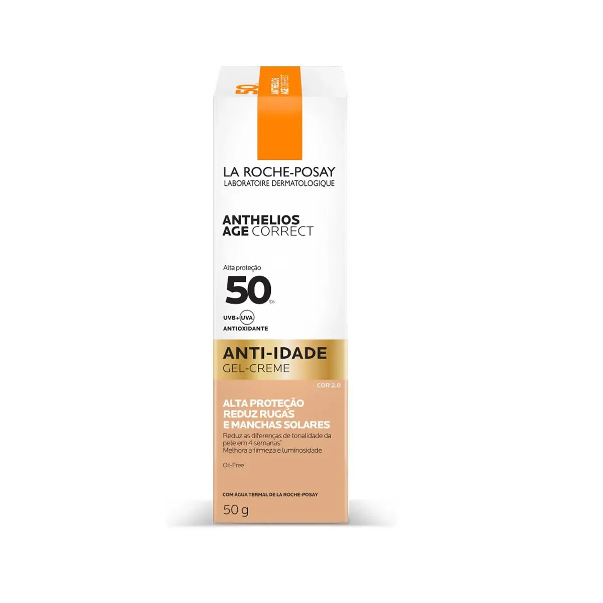Protetor Solar Facial Anti-Idade La Roche-Posay Anthelios Age Correct  FPS 50 Cor 2.0 50g