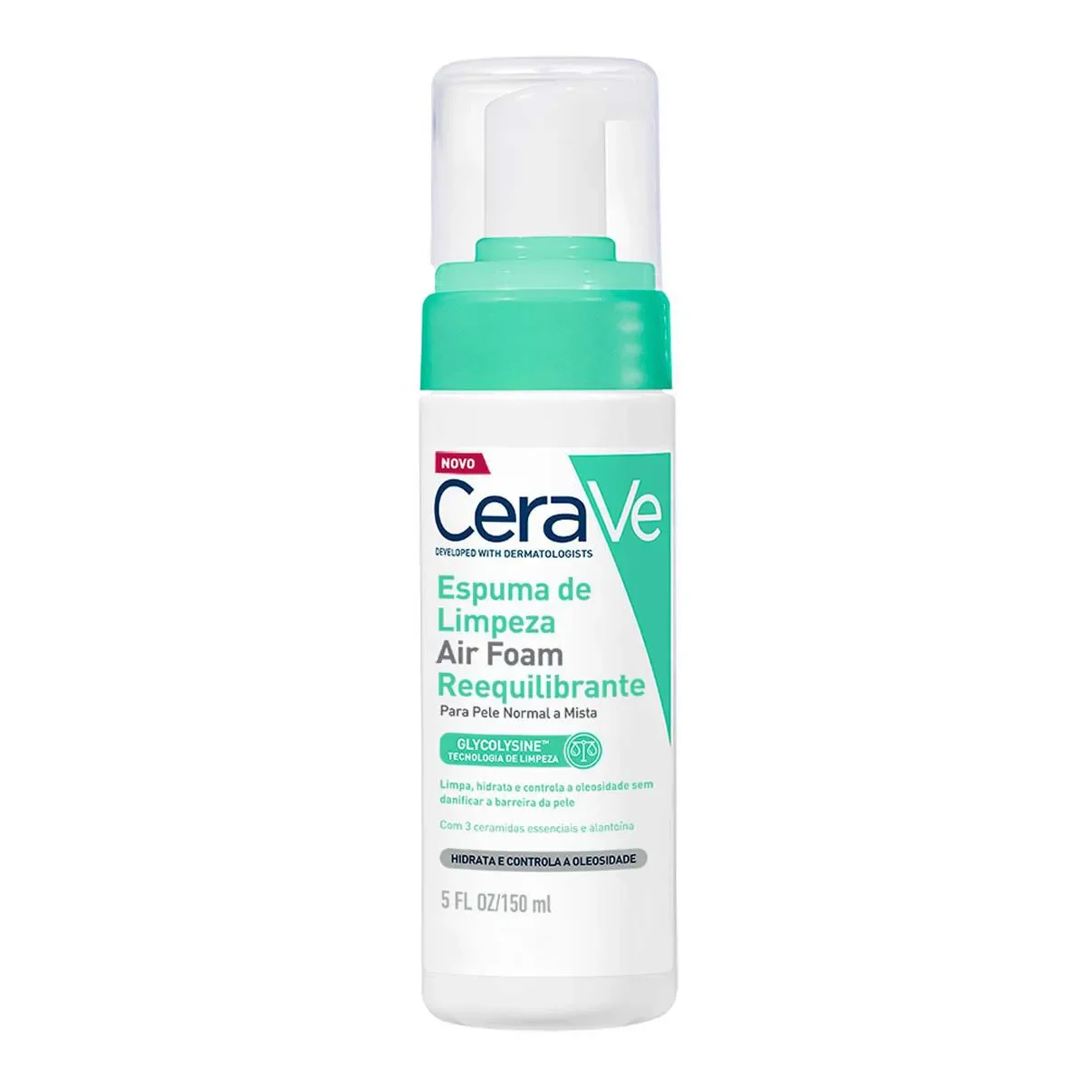 Espuma de Limpeza Facial Cerave Air Foam Reequilibrante 150ml
