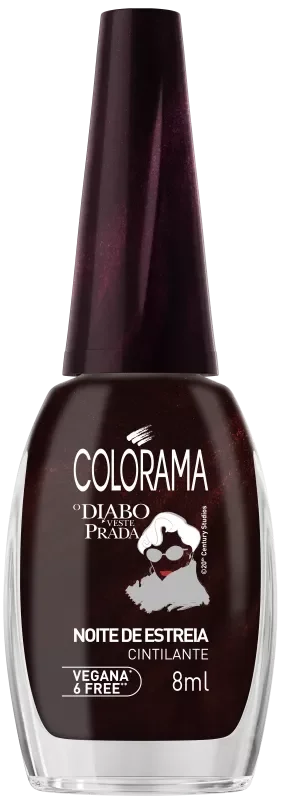 ESMALTE COLORAMA DIABO VESTE PRADA COMERCIAL 8ML NOITE DE ESTREIA CINTILANTE