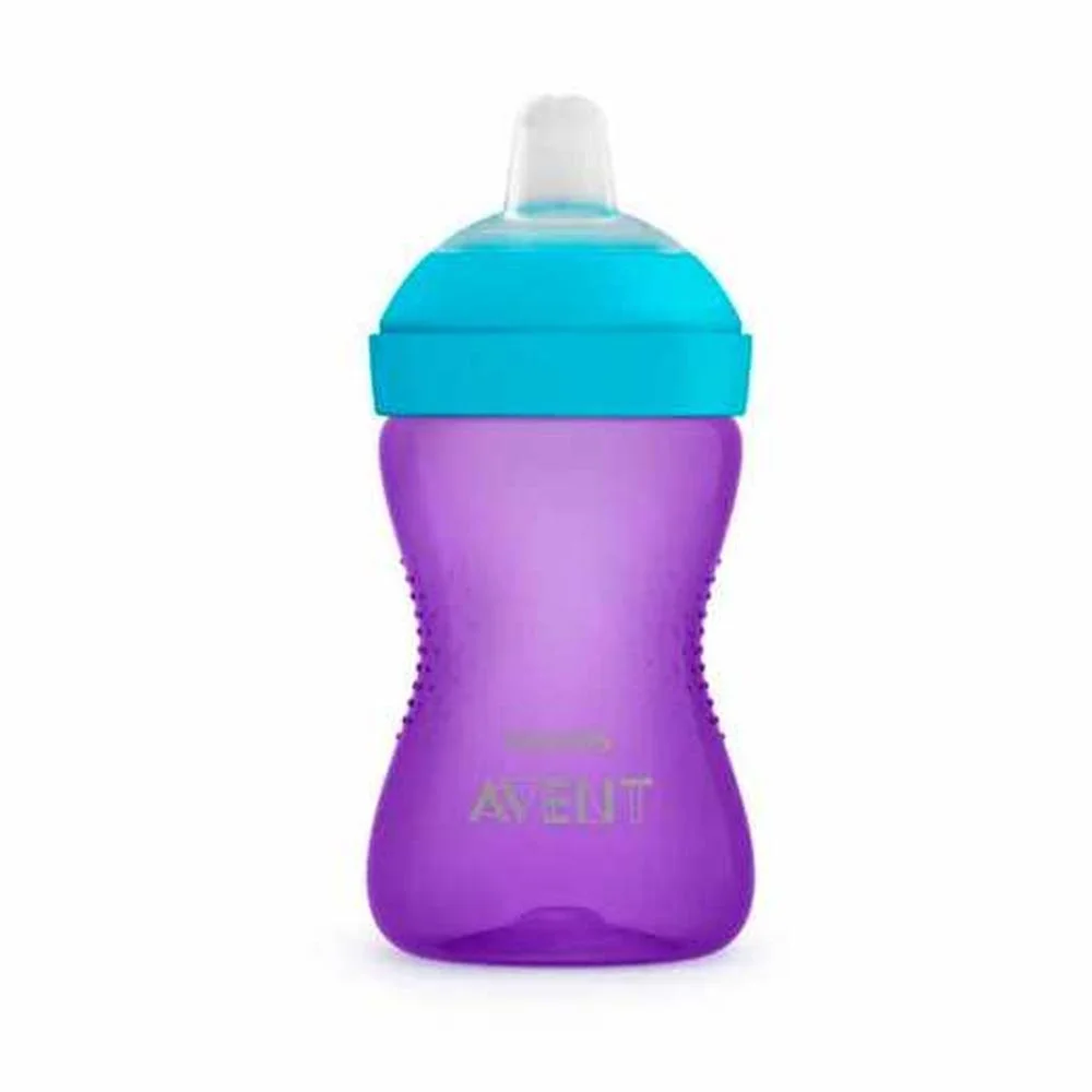 Copo de Transição Avent My Grippy Roxo e Azul Capacidade 300ml